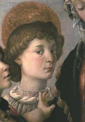St. John from the Virgin and Child (detail of 44356) od Sandro Botticelli