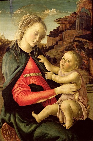 The Virgin and Child (Madonna of the Guidi da Faenza) c.1465-70 od Sandro Botticelli