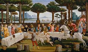 The banquet of the Nastagio degli Onesti