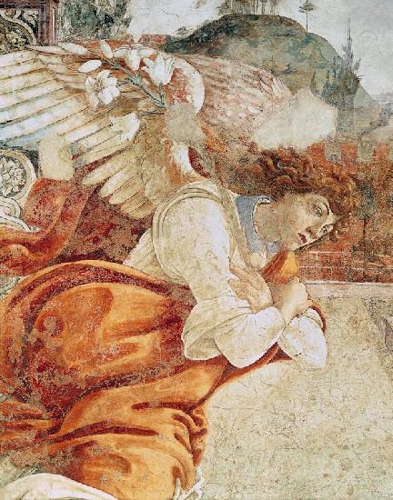 The Annunciation, detail of the Archangel Gabriel, from San Martino della Scala