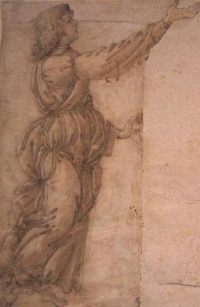 Study of an Angel  (for restored image see 80400)