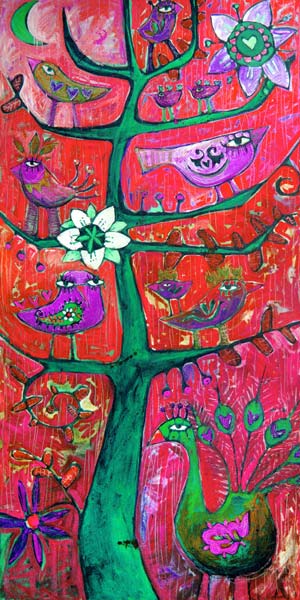 Santosha  Tree 3 (Tree Of Contentment 3) od Sara Catena