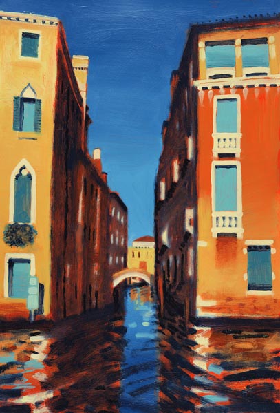 Rio del Duca, Venice (oil on card)  od Sara  Hayward