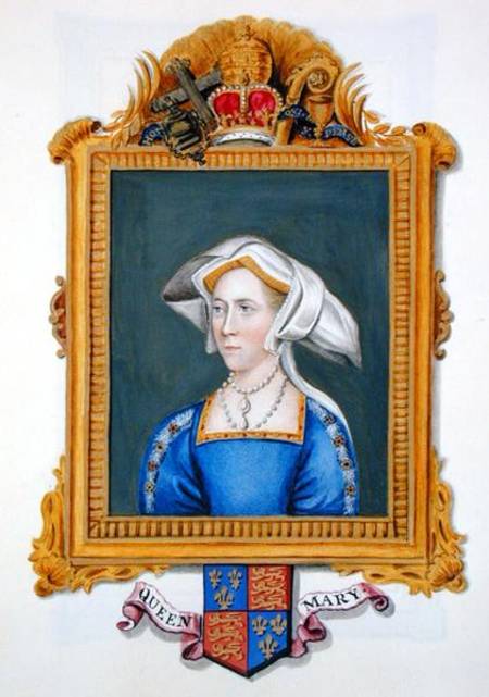 Portrait of Anne Boleyn wrongly called Queen Mary from 'Memoirs of the Court of Queen Elizabeth' od Sarah Countess of Essex