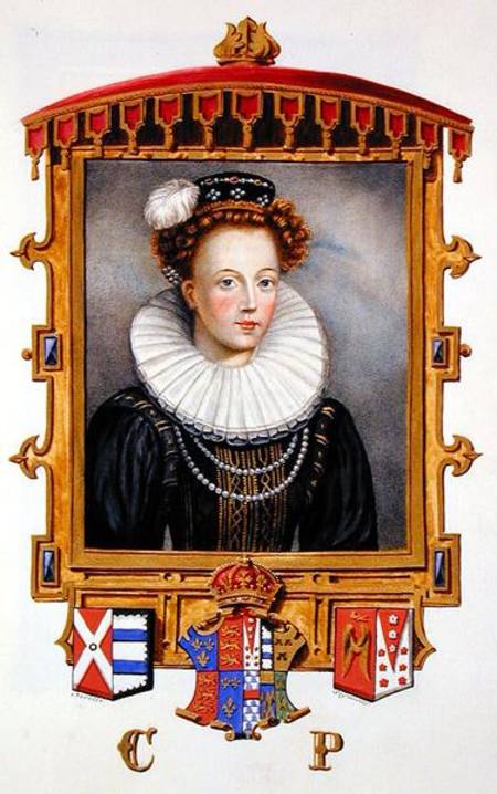 Portrait of Catherine Parr (1512-1548) Sixth Wife of Henry VIII as a Young Widow from 'Memoirs of th od Sarah Countess of Essex