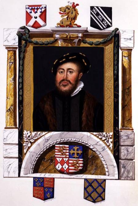 Portrait of Charles Brandon (1488-1545) Duke of Suffolk as a Young Man (w/c & gouache on paper) od Sarah Countess of Essex