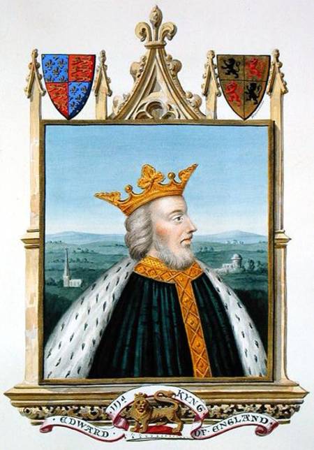 Portrait of Edward III (1312-77) King of England from 1327 from 'Memoirs of the Court of Queen Eliza od Sarah Countess of Essex