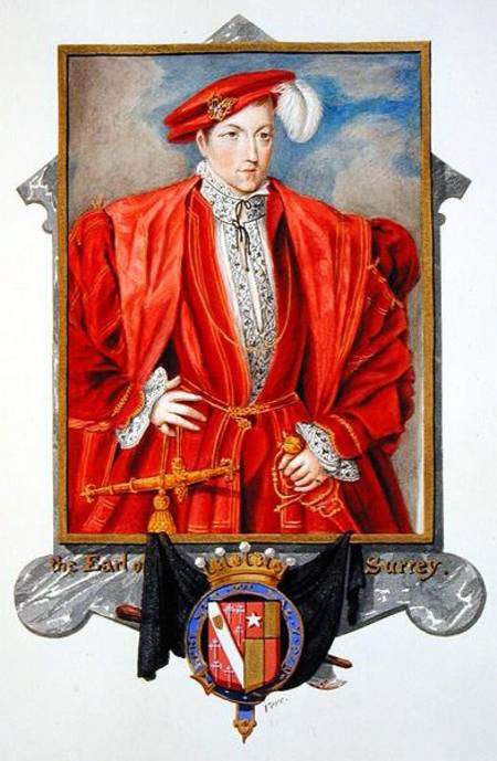 Portrait of Henry Howard (c.1517-47) Earl of Surrey from 'Memoirs of the Court of Queen Elizabeth' od Sarah Countess of Essex