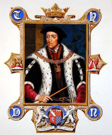 Portrait of Thomas Howard (1473-1554) 3th Duke of Norfolk from 'Memoirs of the Court of Queen Elizab od Sarah Countess of Essex