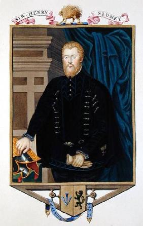 Portrait of Sir Henry Sidney (1529-86) from 'Memoirs of the Court of Queen Elizabeth'