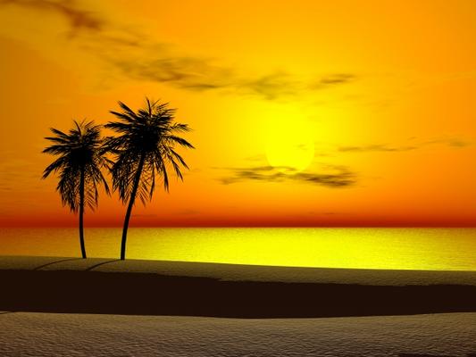 Tropical sunrise od Sarah Holmlund