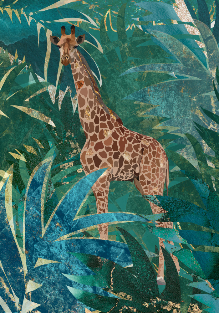 Giraffe in the jungle od Sarah Manovski