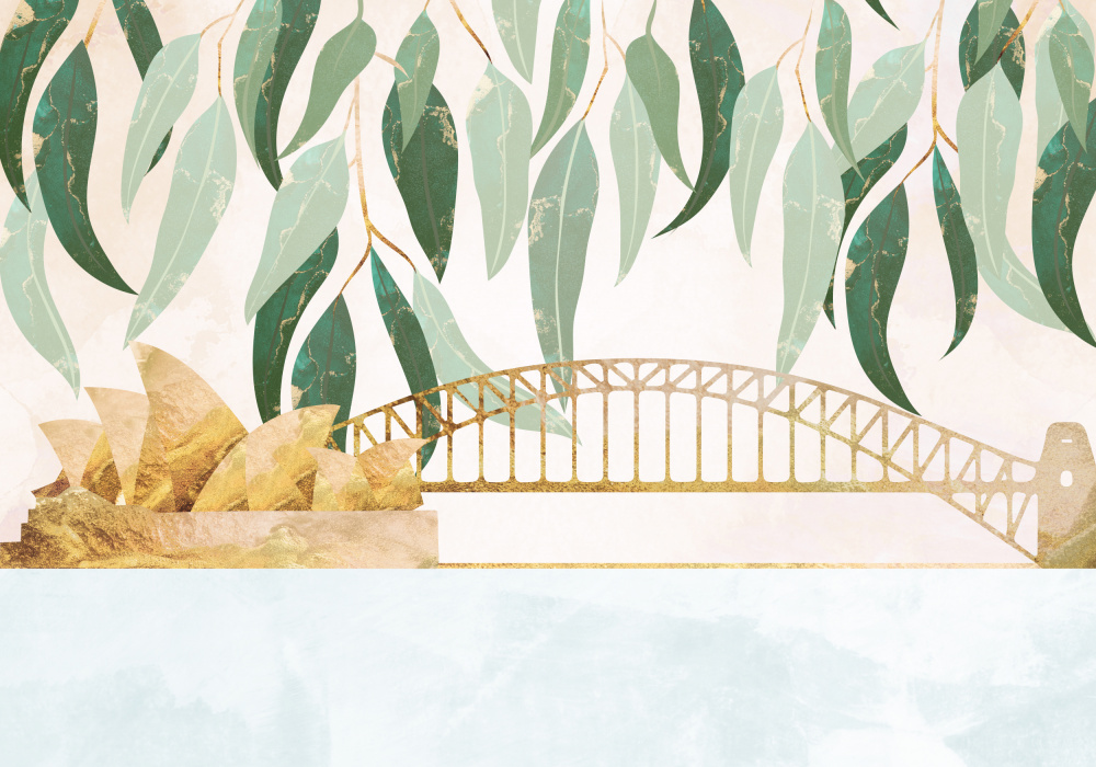 Sydney Opera Harbour Bridge Eucalyptus od Sarah Manovski