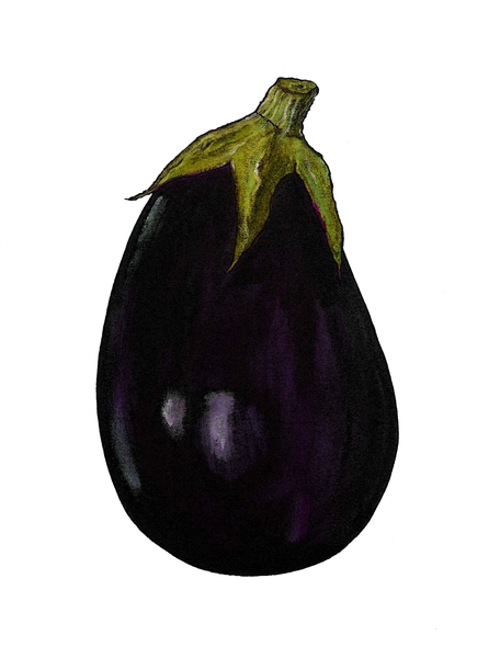 Purple aubergine od Sarah Thompson-Engels