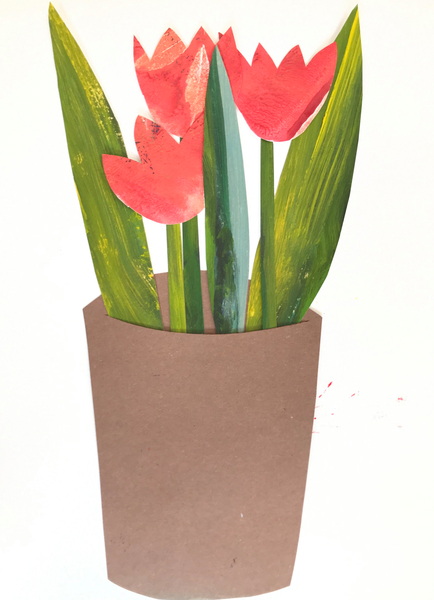 Tulips in a pot od Sarah Thompson-Engels