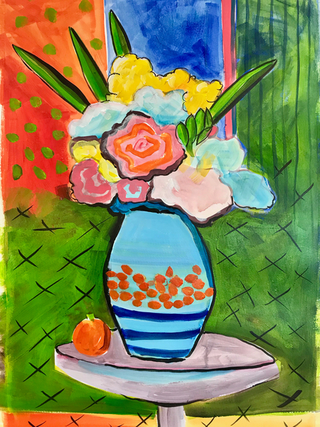 Vase of flowers od Sarah Thompson-Engels