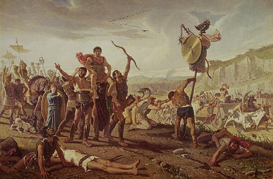Marius triumphing over the Cimbri od Saverio Altamura