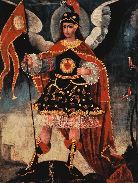 The archangel Michael od Schule von Cuzco