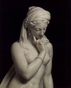 `Greek Slave Girl', marble sculpture