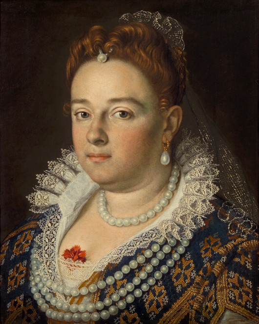 Portrait of Bianca Cappello, Second Wife of Francesco I de' Medici od Scipione Pulzone