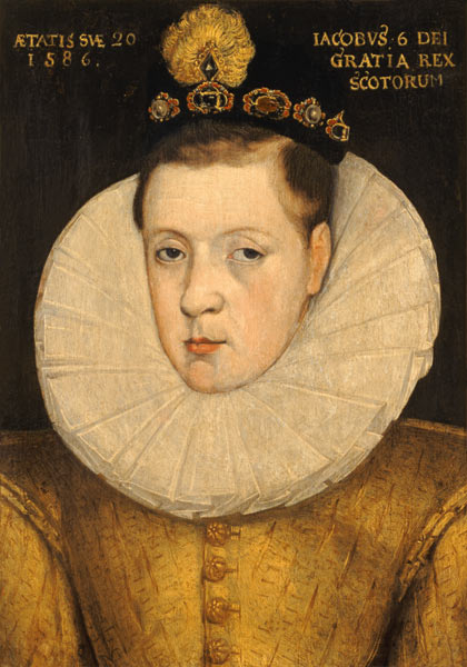 Portrait of James VI of Scotland od Scottish school