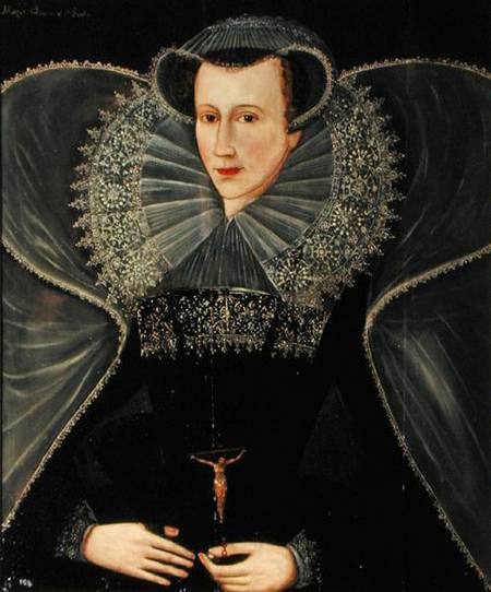 Portrait of Mary Queen of Scots (1542-87) od Scottish school