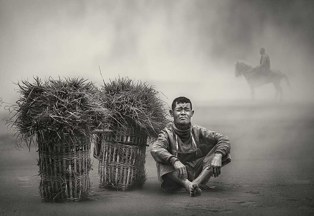 Grass-man & the horse-man II od Sebastian Kisworo