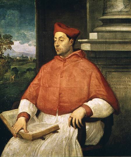 Portrait of Cardinal A. Pallavicini od Sebastiano del Piombo