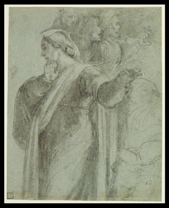 Study for the figure of Martha in "the Raising of Lazarus" od Sebastiano del Piombo