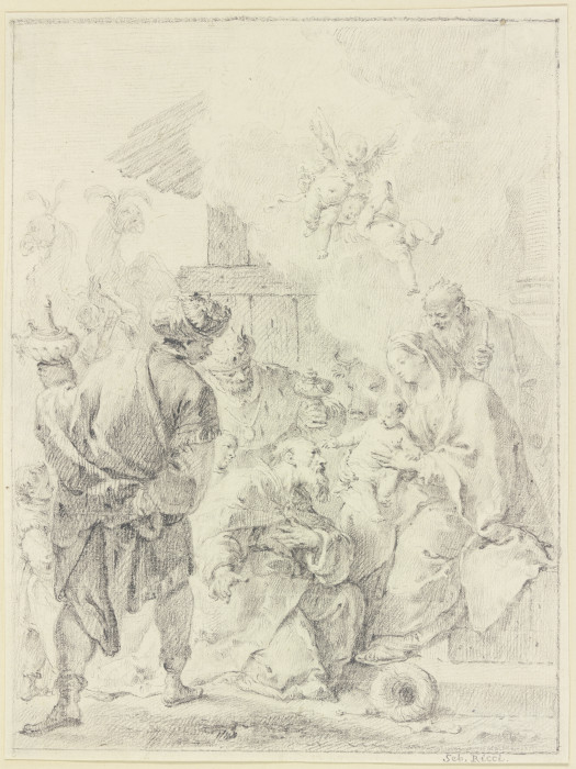 Anbetung der Heiligen drei Könige od Sebastiano Ricci