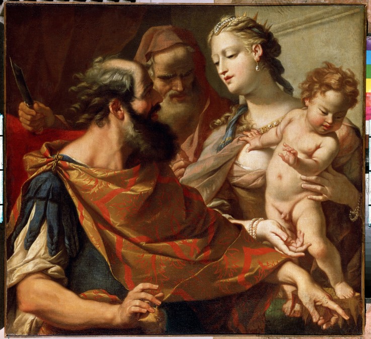 The Child Moses Trampling on the Pharaoh's Crown od Sebastiano Ricci