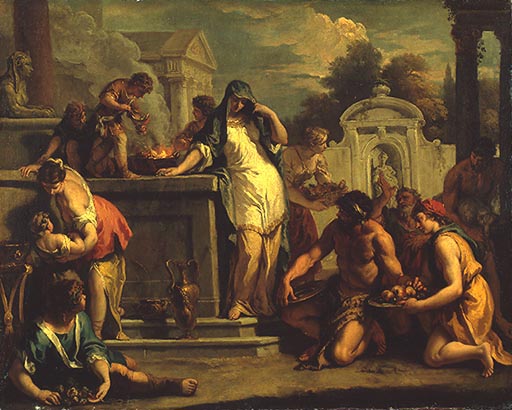 Opfer an Vesta od Sebastiano Ricci