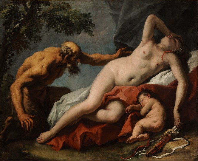 Venus and Satyr od Sebastiano Ricci