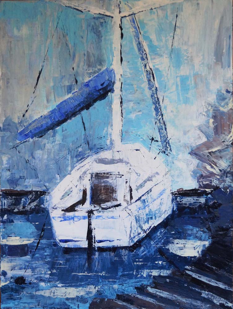Segelboot am Steg od Eva Seltmann-Reinig