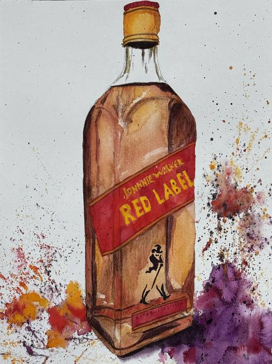 Whisky Studie 1, Johnnie Walker Red Label od Eva Seltmann-Reinig