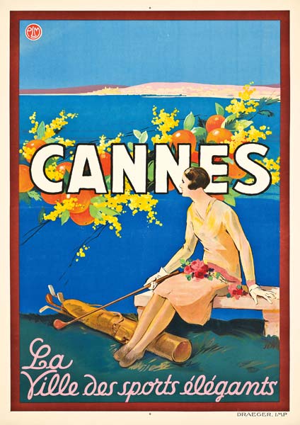Poster advertising Cannes, od Sem
