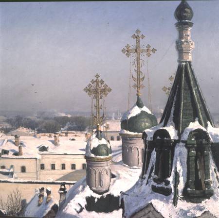 View from a Window of the Moscow School of Painting - Detail od Sergei Ivanovich Svetoslavsky