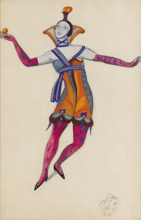 Costume design for the play "The Venetian Madcaps" by M. Kuzmin od Sergei Jurijewitsch Sudeikin