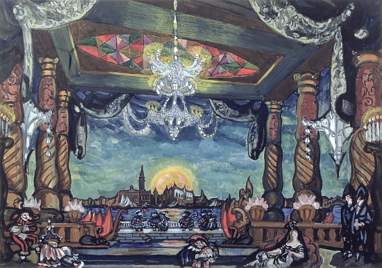 Stage Design for Tales of Hoffmann by Offenbach od Sergei Jurijewitsch Sudeikin