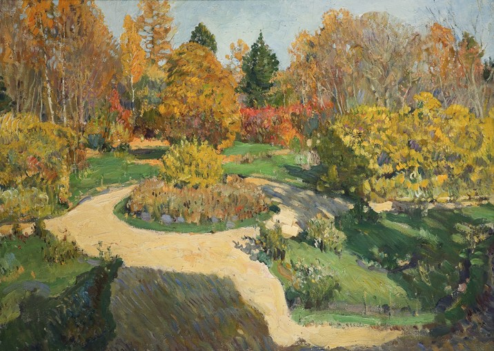 The Garden in Autumn od Sergej Arsenjewitsch Winogradow