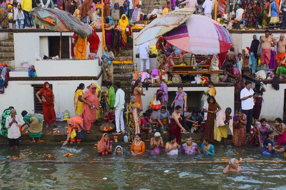 Bathing of Devotees od Shaibal Nandi