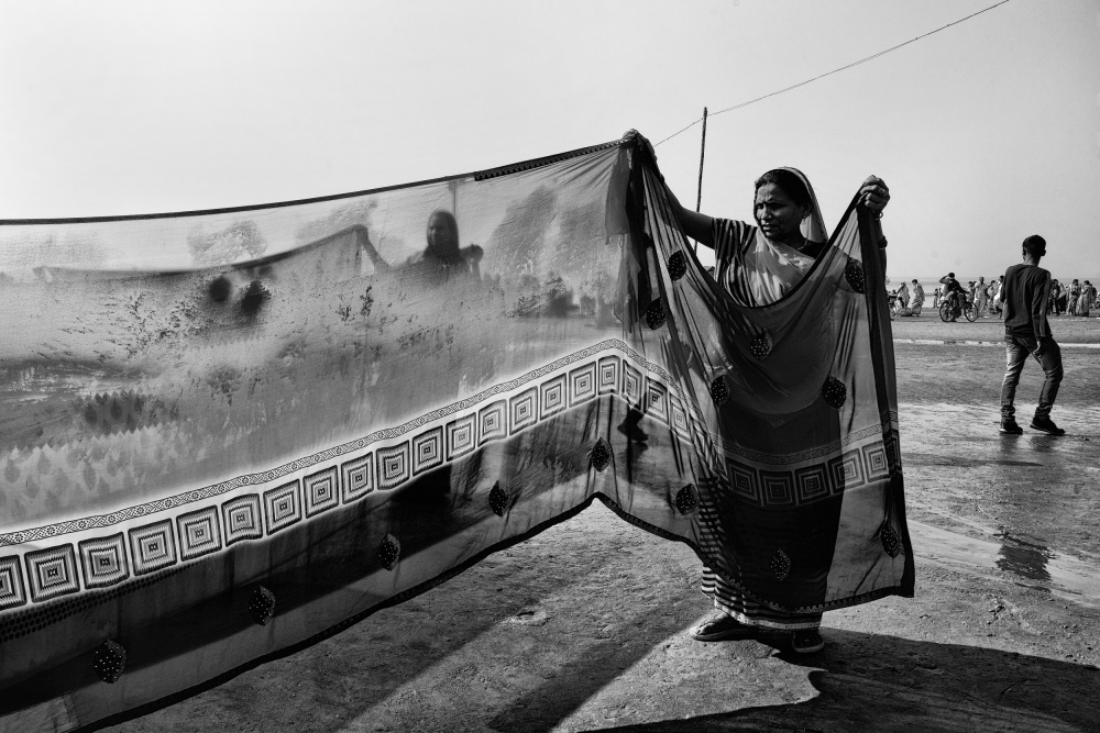 Saree Drying3 od Shaibal Nandi