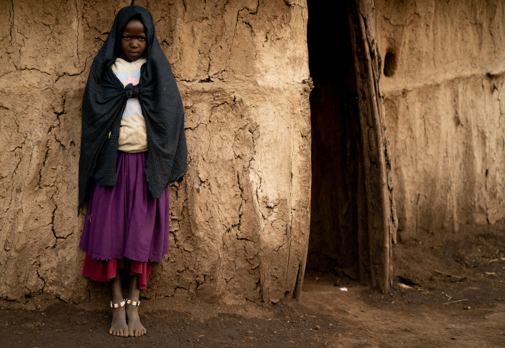 Masai girl .. at her home od Shobhit Chawla