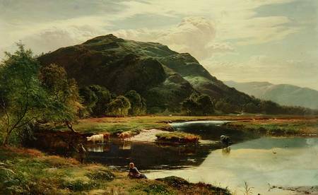 Highland Loch Scene od Sidnay Richard Percy