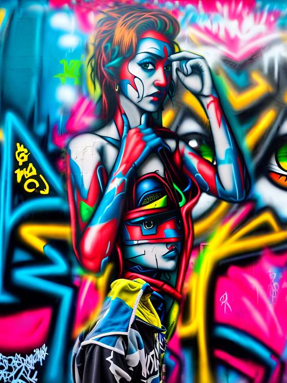 Graffiti Girl od Siegfried Schreck