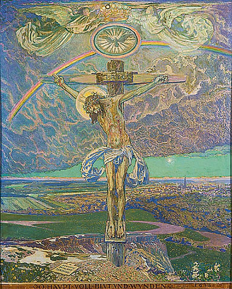 Christ on the cross od Sigmund Walter Hampel