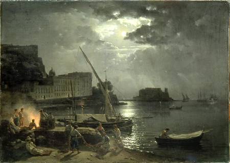 View of Naples in Moonlight od Silvestr Fedosievich Shchedrin