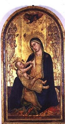 Madonna and Child (tempera on panel) od Silvestro dei Gherarducci