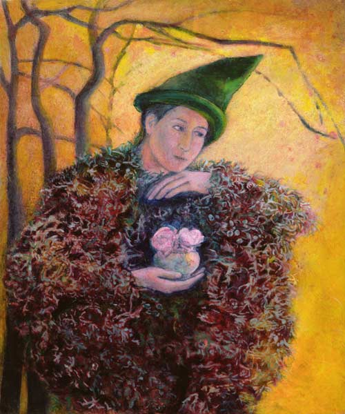 The Keeper of the Roses, 2003 (oil on gesso panel)  od Silvia  Pastore