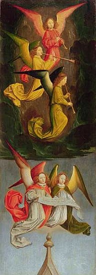 A Choir of Angels, 1459 (oil on oak) od Simon Marmion